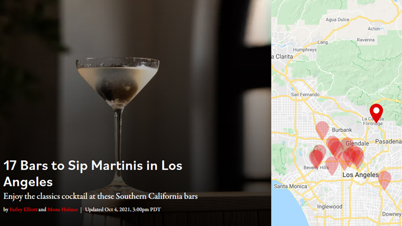 17 Bars to Sip Martinis in Los Angeles - Eater los angles